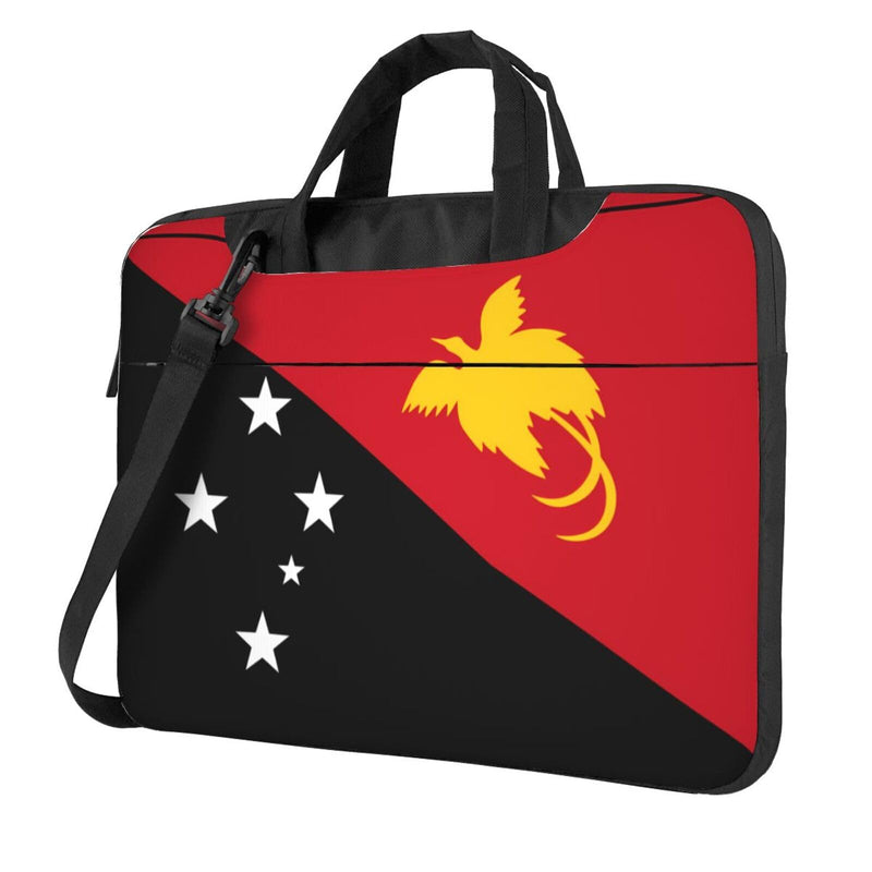Flag of Papua New Guinea Printed Laptop Crossbody Bag Crossbody Briefcase Easy To Use When Traveling For Business 14 inch