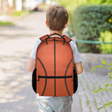 FLEXIMX Basketball Backpack for Girls & Boys, 17 Inch Basketballs Print Backpacks for School, Cute Lightweight Bookbag for Kids