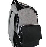 Flight Level Disc Golf Backpack with Insulated Cooler | Frisbee Disc Golf Bag | Large Capacity up to 20 Discs (Gray)