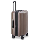 florence by mills Catch Flights Hardside Expandable Luggage with Spinner Wheels, Chestnut, Carry - On 20 Inch