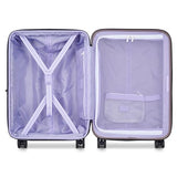 florence by mills Catch Flights Hardside Expandable Luggage with Spinner Wheels, Chestnut, Carry - On 20 Inch