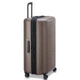 florence by mills Catch Flights Hardside Expandable Luggage with Spinner Wheels, Chestnut, Checked - Large 29 Inch