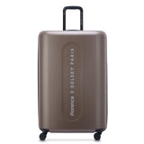 florence by mills Catch Flights Hardside Expandable Luggage with Spinner Wheels, Chestnut, Checked - Large 29 Inch
