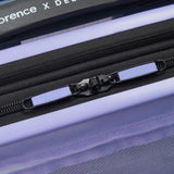 florence by mills Gotta Glow Hardside Expandable Luggage with Spinner Wheels, Translucent See - Thru Purple, Checked - Large 29 Inch