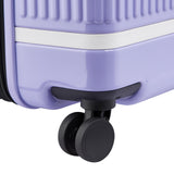 florence by mills Spin Me Away Hardside Expandable Luggage with Spinner Wheels, Lavender, Checked - Large 29 Inch