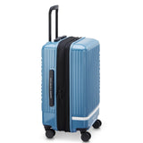florence by mills Spin Me Away Hardside Expandable Luggage with Spinner Wheels, Zinc Blue, Carry - On 20 Inch