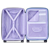 florence by mills Spin Me Away Hardside Expandable Luggage with Spinner Wheels, Zinc Blue, Carry - On 20 Inch