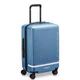 florence by mills Spin Me Away Hardside Expandable Luggage with Spinner Wheels, Zinc Blue, Carry - On 20 Inch
