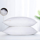 FLXXIE 2 Pack Small Cotton Down Alternative Pillows, Super Soft and Breathable Small Pillows for Sleeping, Travel, 13x18 Inches