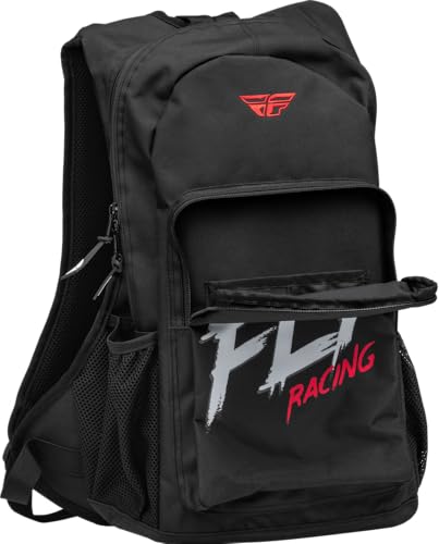 Fly Racing Jump Pack Backpack – 35L Durable Motocross with YKK® Zippers, Organizer Pockets & Side Bottle Holders – Bold Style for Riders, Students & Everyday Use