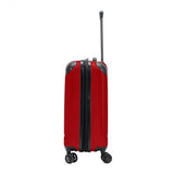 Flying Axis Collection Lightweight Hardside Expandable 8 - Wheel Spinner Luggage, Cherry Red, 20 - Inch Checked