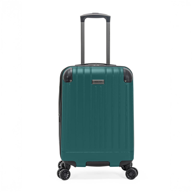 Flying Axis Collection Lightweight Hardside Expandable 8 - Wheel Spinner Luggage, Midnight Turquoise, 20 - Inch Checked