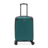 Flying Axis Collection Lightweight Hardside Expandable 8-Wheel Spinner Luggage, Midnight Turquoise, 20-Inch Checked