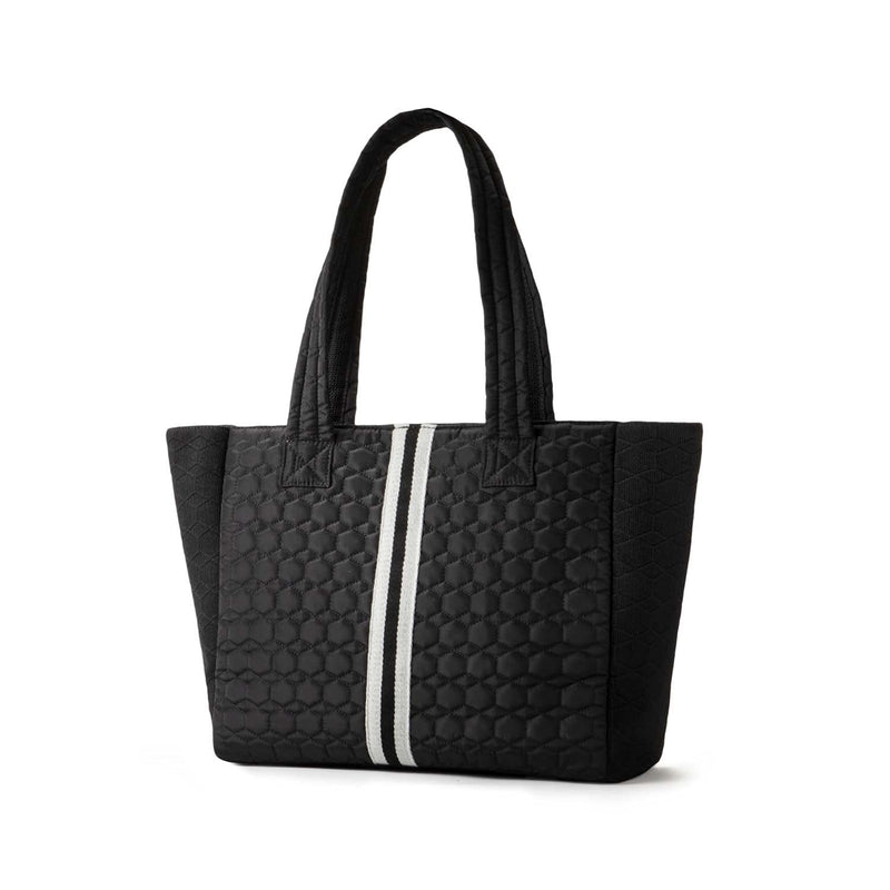 FLYTE Amelia Bag | Gym and Travel Quilted Tote Bag | Black