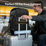 Fmeida Flight Approved Carry On Backpack for Ryanair Fits 14" Laptop - 20L Underseat Airplane Approved Weekender Bag, Anti - Theft Travel Backpack, Personal Item Bag Black