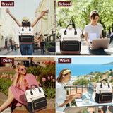 Focdod Backpack for Women Work Bags: 15.6 inch Laptop Backpack Purse Backpacks with USB Charger College Bookbag Casual Business Computer Backpack for Travel Nurse Teacher