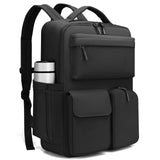 FODOKO Backpack for Work, Casual Backpack for Women Men Daypack Backpack for Travel College Bookbag Separate Compartment for 15.6 Inch Notebook Black