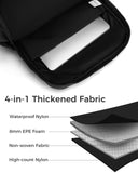 FODOKO Backpack for Work, Casual Backpack for Women Men Daypack Backpack for Travel College Bookbag Separate Compartment for 15.6 Inch Notebook Black