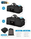 Foldable 120L Rolling Duffle Bag with Wheels | Extra Large Travel Duffle Bag with Shoes Compartment, Backpack Straps Gym Bag for Weekend & Overnight Trips, Camping, Moving | Includes 3 Packing Cubes