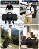 Foldable 120L Rolling Duffle Bag with Wheels | Extra Large Travel Duffle Bag with Shoes Compartment, Backpack Straps Gym Bag for Weekend & Overnight Trips, Camping, Moving | Includes 3 Packing Cubes