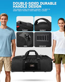 Foldable 120L Rolling Duffle Bag with Wheels | Extra Large Travel Duffle Bag with Shoes Compartment, Backpack Straps Gym Bag for Weekend & Overnight Trips, Camping, Moving | Includes 3 Packing Cubes