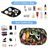Foldable Gym Bag Merry Christmas Trees Buffalo Leopard Travel Weekender Gear Bag with Adjustable Strap for Airplane Traveling