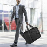 For Allegaint Airlines Personal Item Bag 17.7x12.6x6.3 Foldable Travel Duffel Bag Underseat Carry - on Luggage for Women and men 25L(Black)