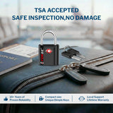 Forge 1'' Wide 1.8'' Tall, TSA Approved Luggage Locks: Key Locks for Travel. Ultra Secure Dimple Key Travel Locks Alloy Body Luggage Locks. Black 2 Pack.