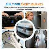 Forge Dual - Opening: Key or Combination Lock, TSA Approved Lock for Luggage, Pelican case, Travel, Gym, School,Luggage Combination Lock,Travel Bag Lock (Black 2 Pack)