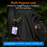Forge TSA Approved Luggage Locks, Re - settable Combination with Alloy Body, Light Purple 2 PK, for Luggage, Suitcase, Backpack and More.
