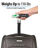 Fosmon Digital Luggage Scale, 110lbs Suitcase Baggage Scale, 1 Pack Silver