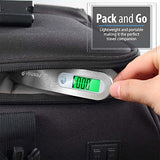 Fosmon Digital Luggage Scale, 110lbs Suitcase Baggage Scale, 1 Pack Silver