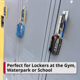 Fosmon TSA Approved Locks for Luggage. Suitcase Locks with Open Alert Indicator, 3 Digit Combination Padlock with Alloy Body for Travel, Backpack Zipper Anti Theft, Locker, Gym, Gun Case, Tent - 4 Pack