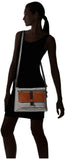 Fossil Women's Kinley Leather & Fabric Small Crossbody Purse Handbag, Black Stripe (Model: ZB7226080)