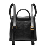 Fossil Women's Parker LiteHide™ Leather Small Backpack Purse Handbag, Black (Model: ZB1797001)