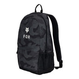 Fox Racing 180 Backpack, Lightweight Everyday School & Travel Bag with 15" Laptop Sleeve, Water Bottle Pocket & Padded Straps, Black Camouflage