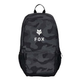 Fox Racing 180 Backpack, Lightweight Everyday School & Travel Bag with 15" Laptop Sleeve, Water Bottle Pocket & Padded Straps, Black Camouflage