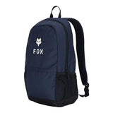 Fox Racing 180 Backpack, Lightweight Everyday School & Travel Bag with 15" Laptop Sleeve, Water Bottle Pocket & Padded Straps, Midnight Blue