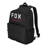 Fox Racing Clean Up Backpack, Slim Everyday School & Street Bag with Laptop Sleeve, Water Bottle Pocket & Adjustable Straps, Black