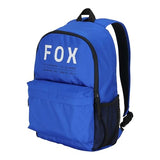 Fox Racing Clean Up Backpack, Slim Everyday School & Street Bag with Laptop Sleeve, Water Bottle Pocket & Adjustable Straps, Blue