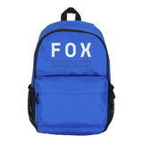 Fox Racing Clean Up Backpack, Slim Everyday School & Street Bag with Laptop Sleeve, Water Bottle Pocket & Adjustable Straps, Blue