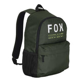 Fox Racing Clean Up Backpack, Slim Everyday School & Street Bag with Laptop Sleeve, Water Bottle Pocket & Adjustable Straps, Dark Sage Green