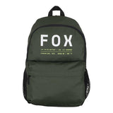 Fox Racing Clean Up Backpack, Slim Everyday School & Street Bag with Laptop Sleeve, Water Bottle Pocket & Adjustable Straps, Dark Sage Green