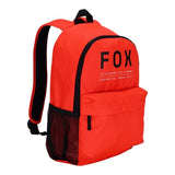 Fox Racing Clean Up Backpack, Slim Everyday School & Street Bag with Laptop Sleeve, Water Bottle Pocket & Adjustable Straps, Fluorescent Red