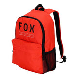 Fox Racing Clean Up Backpack, Slim Everyday School & Street Bag with Laptop Sleeve, Water Bottle Pocket & Adjustable Straps, Fluorescent Red
