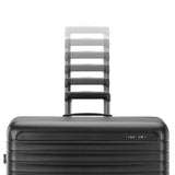 Framelock Max 21” Carry - On Hardshell Zipperless Luggage - Highly Secure Integrated Eazylock™ Mechanism - RightHeight™ Adjustable Handle System - 360° Spinner Wheels - Airline Approved - Asphalt Black