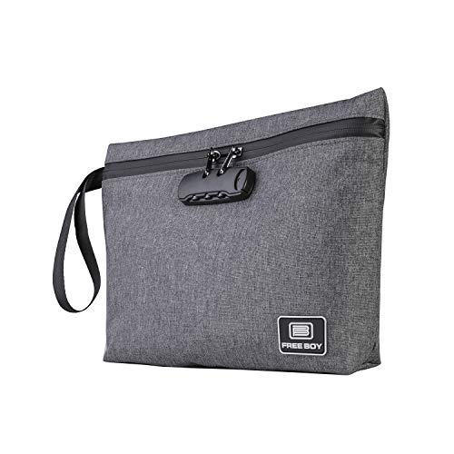 Free Boy Smell Proof Bags 11.8"X8.6"Durable Odor Proof Stash Bag with Combination Lock for Your Accessories（Does not Include | Backpacks4Less