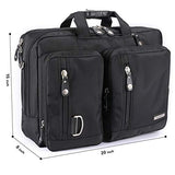 FREEBIZ 18.4 Inches Laptop Bag Multi-function Briefcase Backpack with Handle and Shoulder Strap Fits Up To 19 Inch Laptops Notebook Computer