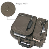 FREEBIZ 18.4 Inches Laptop Bag Multi-function Briefcase Backpack with Handle and Shoulder Strap Fits Up To 19 Inch Laptops Notebook Computer (Army Green)