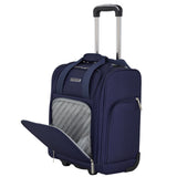 French Connection 16" Underseat Carry - On Luggage with USB/USB - C Ports, Blue Depths